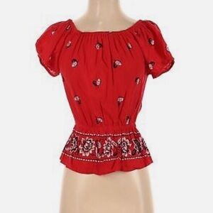 Marilyn Monroe floral print blouse.